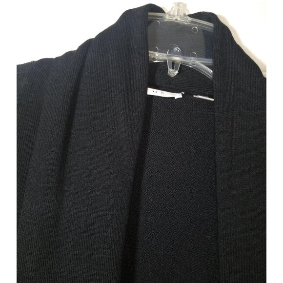 Cyrus Women’s Cardigan Open Front Long Sleeve Black Rayon Blend Medium - Picture 4 of 6